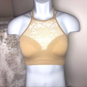 Zenana Outfitter L/XL Bralette Beige